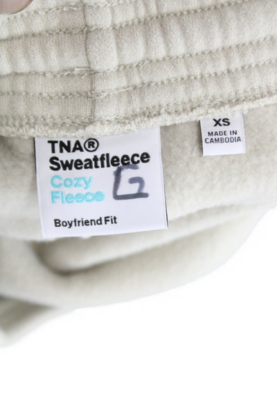 TNA Unisex Sweat Shorts Beige Size XS