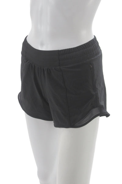 Lululemon Unisex Black Sports Shorts Recycled Polyester Elastane Size 2