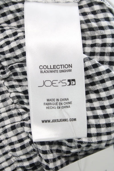 Joes Unisex Black Checked Shorts 78% Cotton 22% Rayon Size S