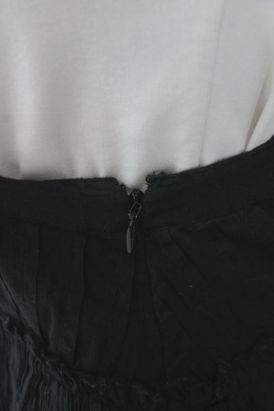 Love Shack Fancy Womens Mini Peasant Cotton Black Skirt Size 0