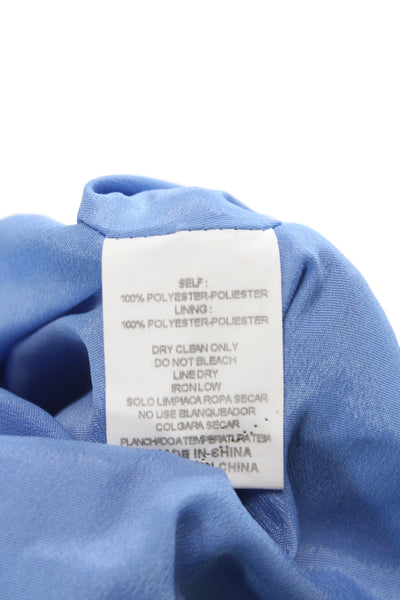 Altar'D State Women Fit & Flare Sundress Blue Square Neck Polyester Size L