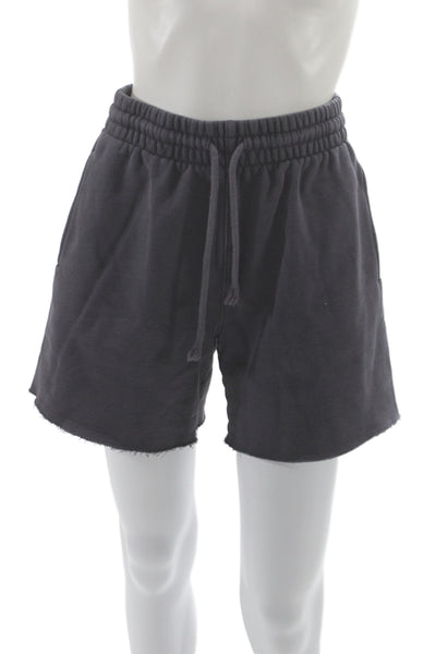TNA Unisex Sweat Shorts Dark Gray Drawstring Size S