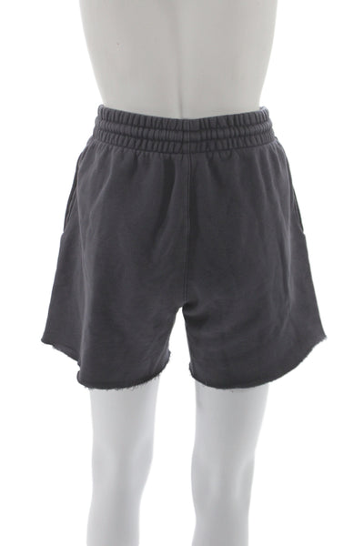 TNA Unisex Sweat Shorts Dark Gray Drawstring Size S