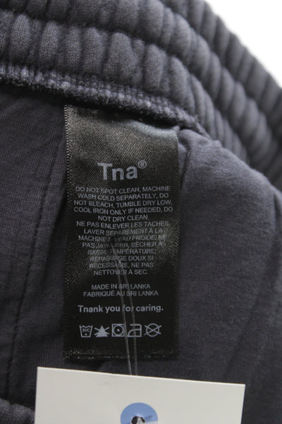 TNA Unisex Sweat Shorts Dark Gray Drawstring Size S