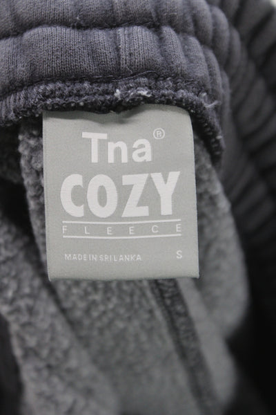 TNA Unisex Sweat Shorts Dark Gray Drawstring Size S