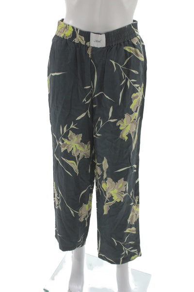 Kith Unisex Cropped Floral Pants Dark Gray Size S