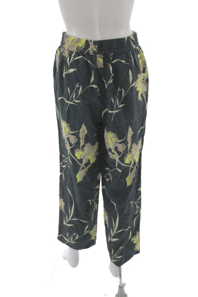 Kith Unisex Cropped Floral Pants Dark Gray Size S
