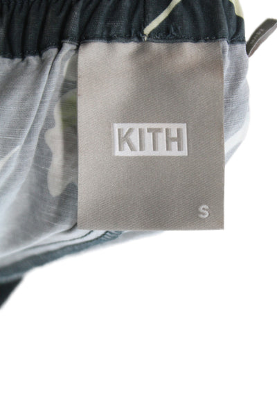 Kith Unisex Cropped Floral Pants Dark Gray Size S