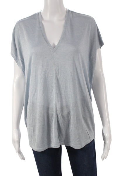 Rag & Bone Jean Women Designer Basic Black Long Sleeve Round Neck Top Size S