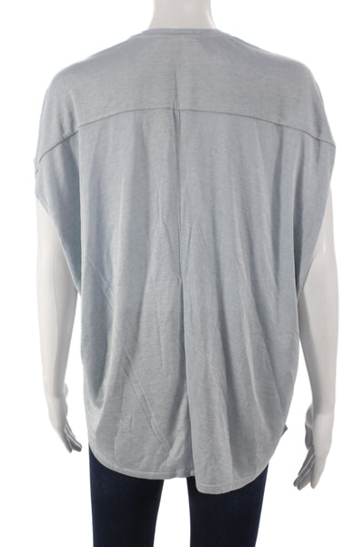 Rag & Bone Jean Women Designer Basic Black Long Sleeve Round Neck Top Size S