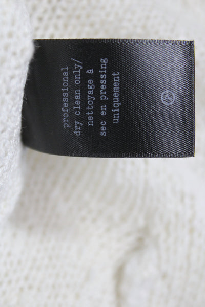 Rag & Bone Unisex Cardigan White V Neck Button Cotton Polyester Size M