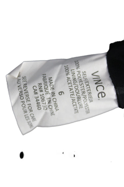 Vince Unisex Black Collared Button Blazer Long Sleeve Size 6