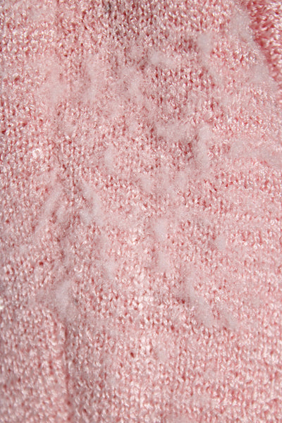 Self-Portrait Women Jacket Pink Checked Collared Button Long Sleeve Size S