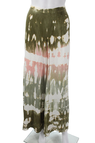Young Fabulous & Broke Womens Green Maxi Skirt Viscose Size M