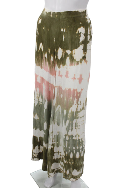 Young Fabulous & Broke Womens Green Maxi Skirt Viscose Size M
