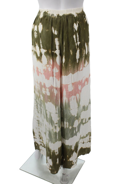 Young Fabulous & Broke Womens Green Maxi Skirt Viscose Size M