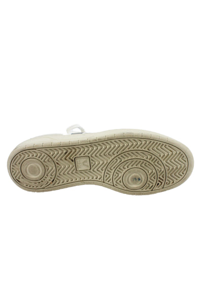 Veja Mens Lace Up Logo Canvas Suede Low Top Sneakers White Gray Navy Size 12
