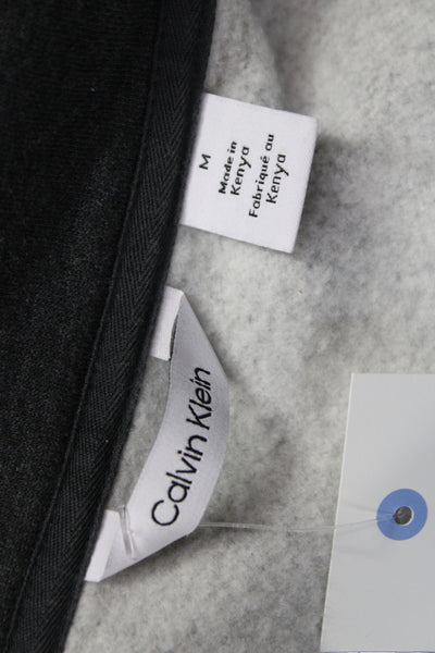 Calvin Klein Mens Windbreaker Dark Gray Collared Zip Long Sleeve Size M