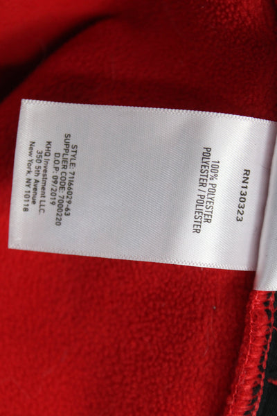 Spyder Mens Windbreaker Red High Neck Zip 100% Polyester Size S