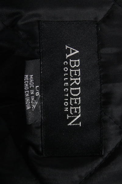 Aberdeen and Skye Mens Pea Coat Blue Wool Blend Button Size L