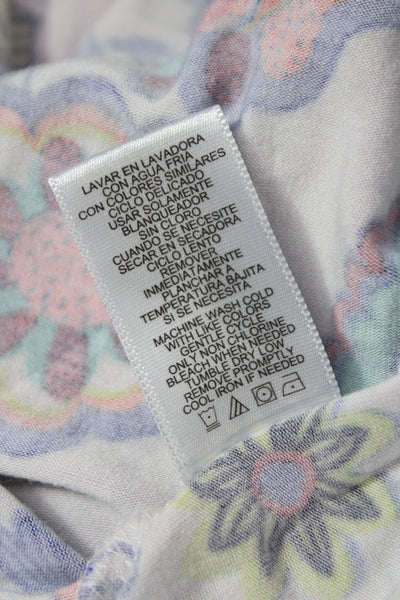 Milly Womens Maxi Flare Skirt Floral Multi-Color Rayon Spandex Size S