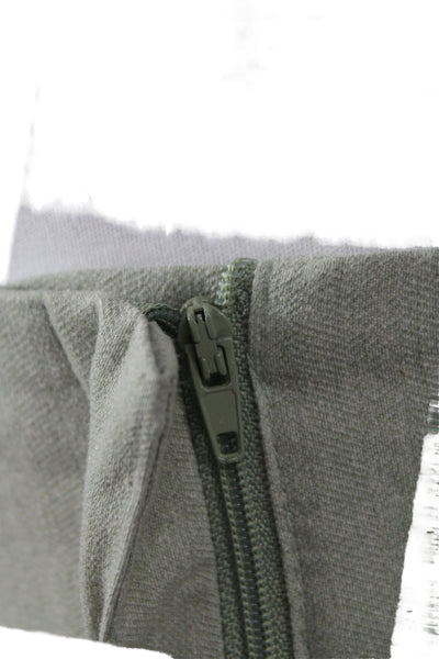 Zara Unisex 2 Piece Blazer Suit Pants Green Acetate Long Sleeve Size XS