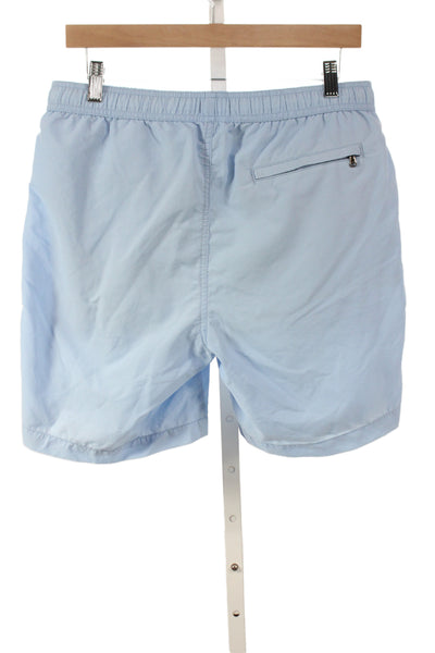 ONIA Mens Light Blue Nylon Drawstring Beach Shorts Size M