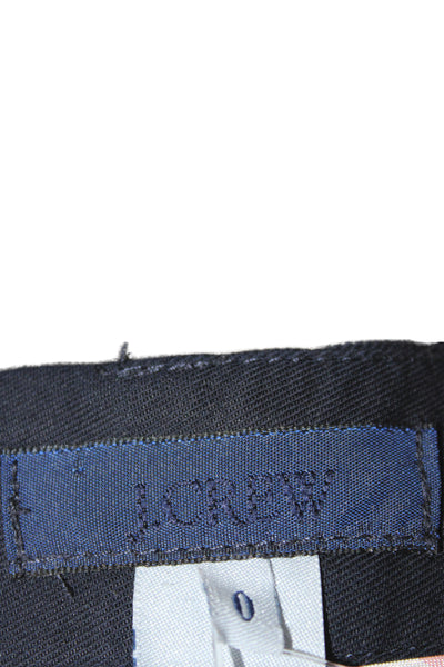 J Crew Womens Straight Pencil Skirt Black Cotton Solid Knee Length Size 0