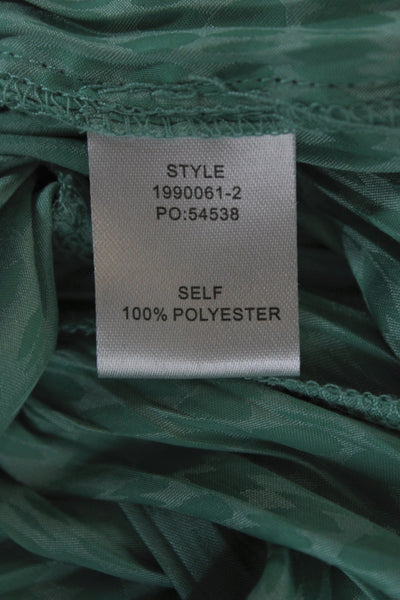 Current Air Womens Blouson Mini Dress Green High Neck Short Sleeve Size S