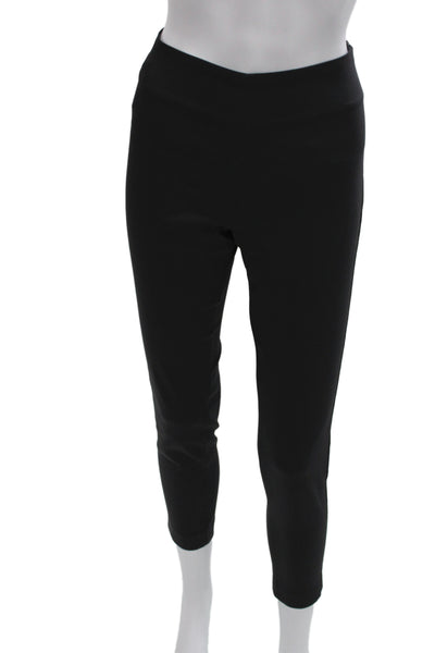 Stella Luna Women Cropped Ankle Pants Black Zip Size 40