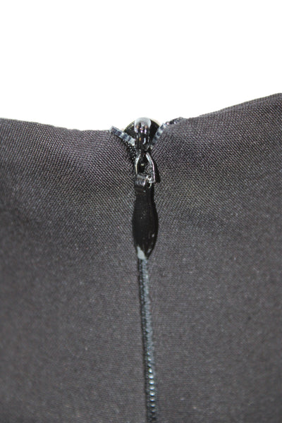 Stella Luna Women Cropped Ankle Pants Black Zip Size 40