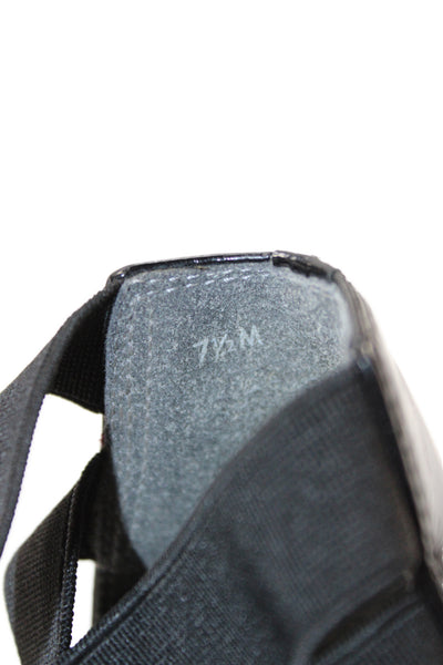 Stuart Weitzman Womens Stretch Strappy Sandals Black Size 7.5M