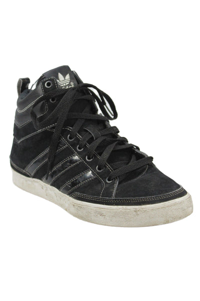 Adidas Unisex Adults Suede High Top Sneakers Black Size W8.5