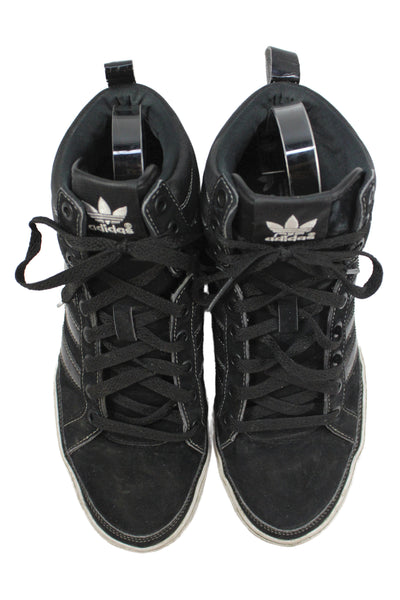 Adidas Unisex Adults Suede High Top Sneakers Black Size W8.5