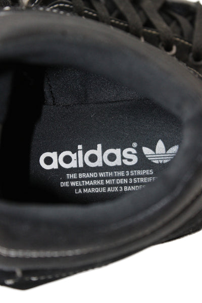 Adidas Unisex Adults Suede High Top Sneakers Black Size W8.5