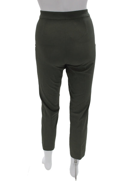 Theory Women Green Ankle Cropped Dress Pants Size 2