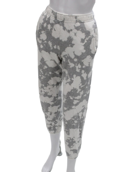 Monrow Women Jogger Sweatpants Gray 96% Cotton Size S