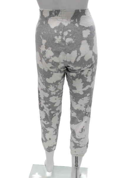 Monrow Women Jogger Sweatpants Gray 96% Cotton Size S