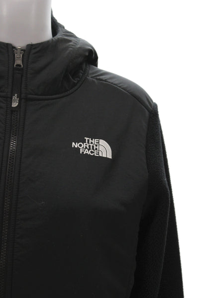 The North Face Womens Windbreaker Jacket Black High Neck Zip Size XL