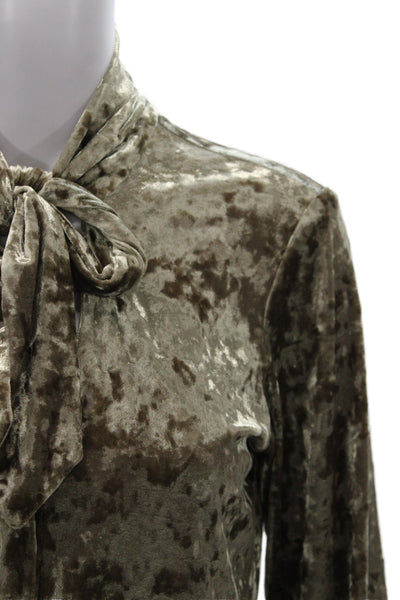 L'Agence Womens Brown Long Sleeve Button Up Blouse Classic Fall Size XS