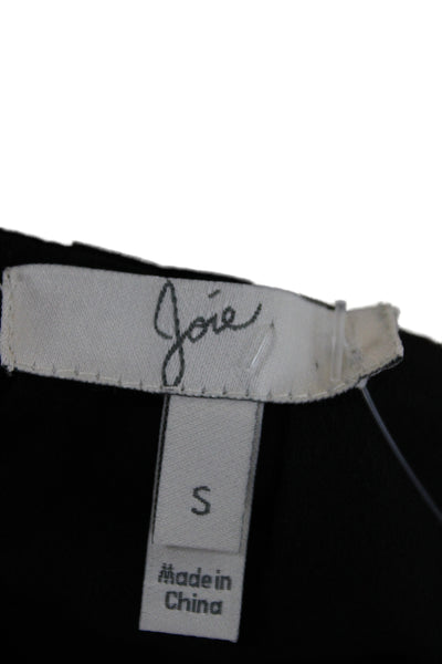 Joie Womens Black Silk Tank Dress High Neck Sleeveless Midi Size S