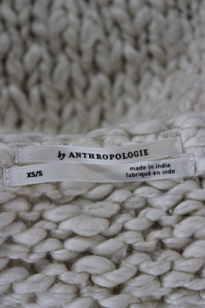 Anthropologie Unisex Boho Cardigan Beige 100% Cotton Button Long Sleeve Size XS