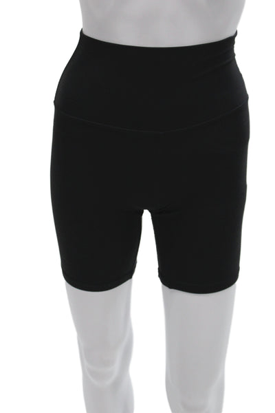 Lululemon Women Biker Shorts Black Nylon Athletic Size 0