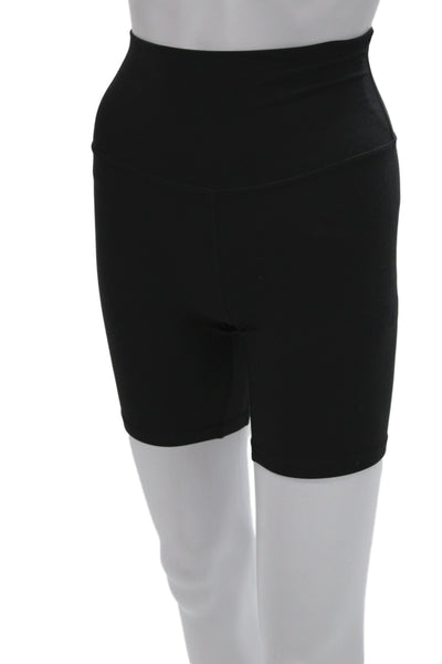 Lululemon Women Biker Shorts Black Nylon Athletic Size 0
