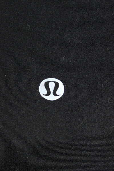 Lululemon Women Biker Shorts Black Nylon Athletic Size 0