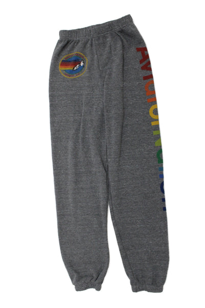 Aviator Nation Childrens Girls Pullover Sweatpants Grey Size 12