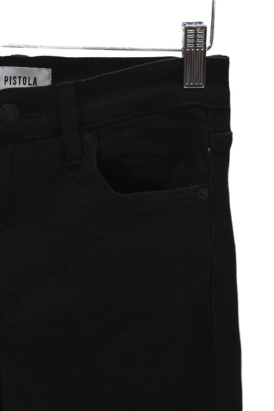 Pistola Womens Cropped Straight High Rise Black Jeans Size 26