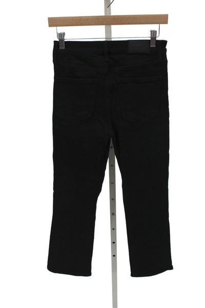 Pistola Womens Cropped Straight High Rise Black Jeans Size 26