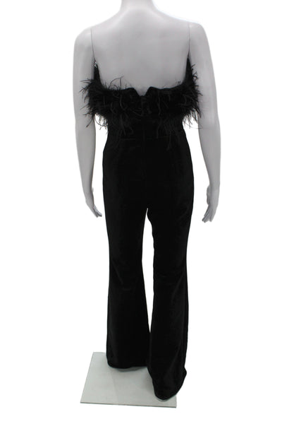 Nadine Merabi Women Sleeveless Square Neck Black Jumpsuit Size 2