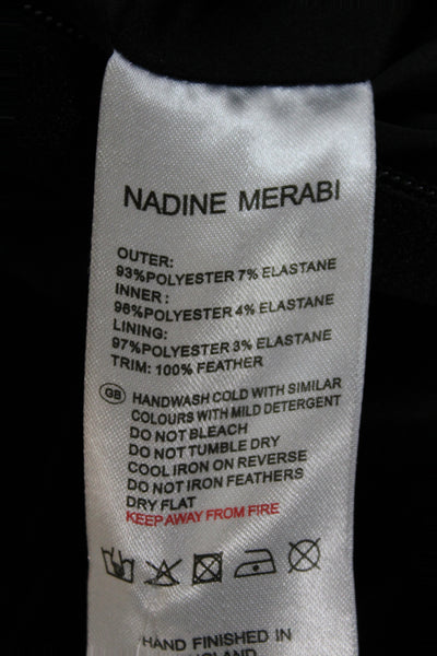 Nadine Merabi Women Sleeveless Square Neck Black Jumpsuit Size 2